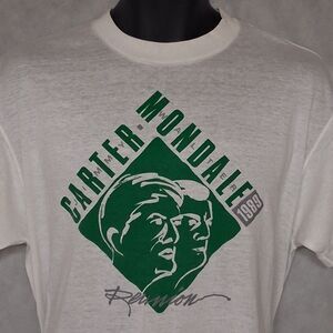 1980's Royal T-Shirt Carter Mondale Reunion 1989 Mens XL White Single Stitch NEW
